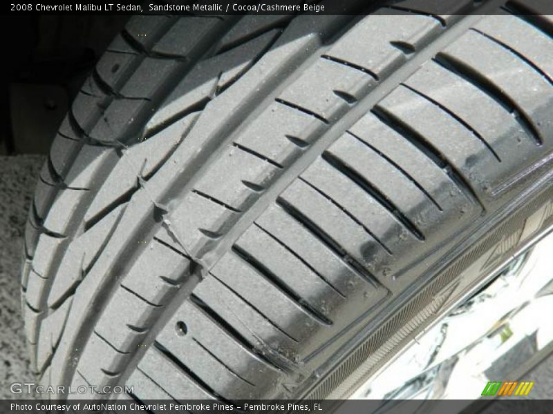 Sandstone Metallic / Cocoa/Cashmere Beige 2008 Chevrolet Malibu LT Sedan
