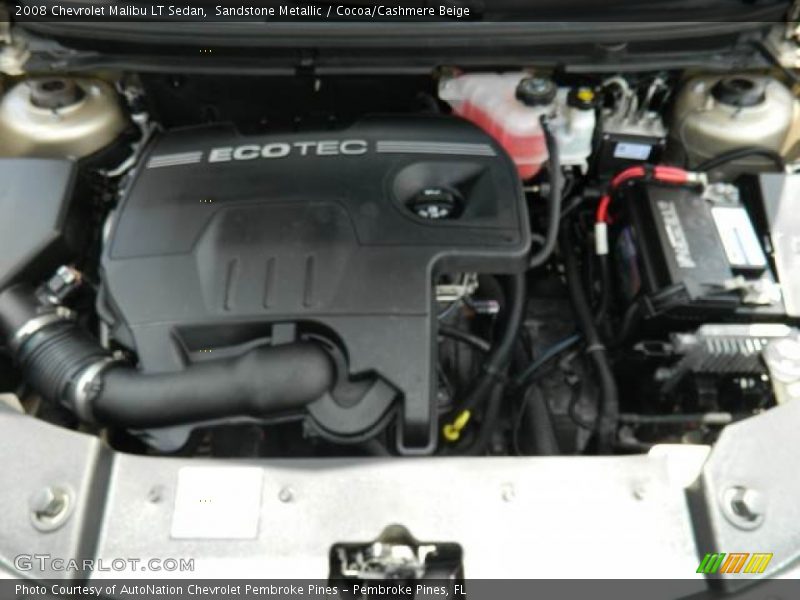 Sandstone Metallic / Cocoa/Cashmere Beige 2008 Chevrolet Malibu LT Sedan