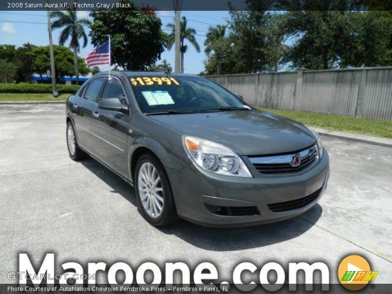 Techno Gray / Black 2008 Saturn Aura XR