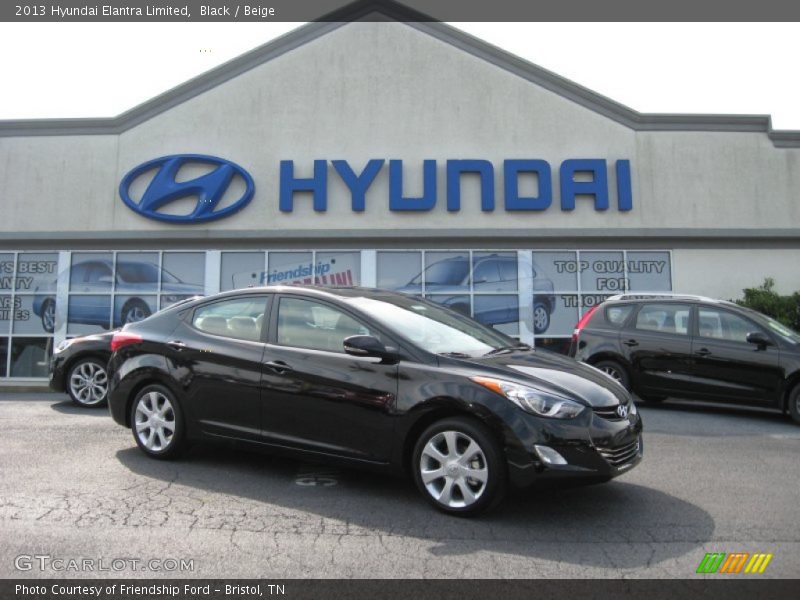 Black / Beige 2013 Hyundai Elantra Limited