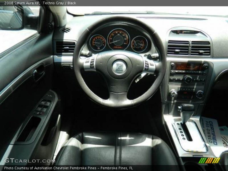 Techno Gray / Black 2008 Saturn Aura XR