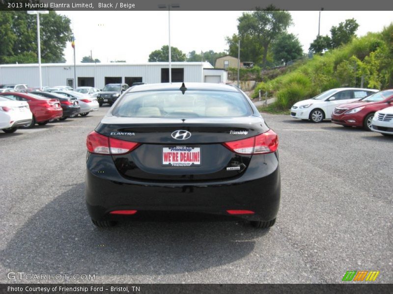 Black / Beige 2013 Hyundai Elantra Limited