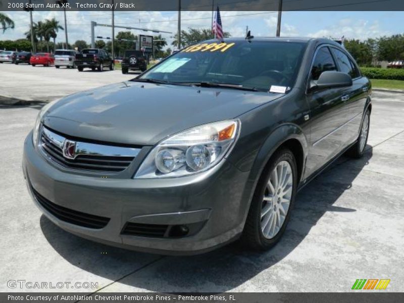 Techno Gray / Black 2008 Saturn Aura XR