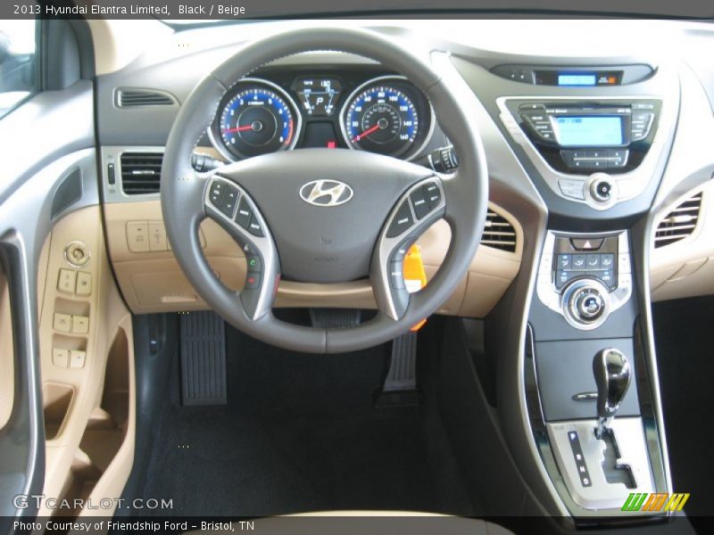 Black / Beige 2013 Hyundai Elantra Limited
