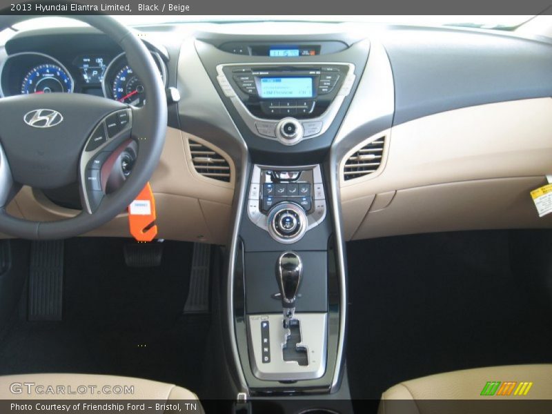 Black / Beige 2013 Hyundai Elantra Limited