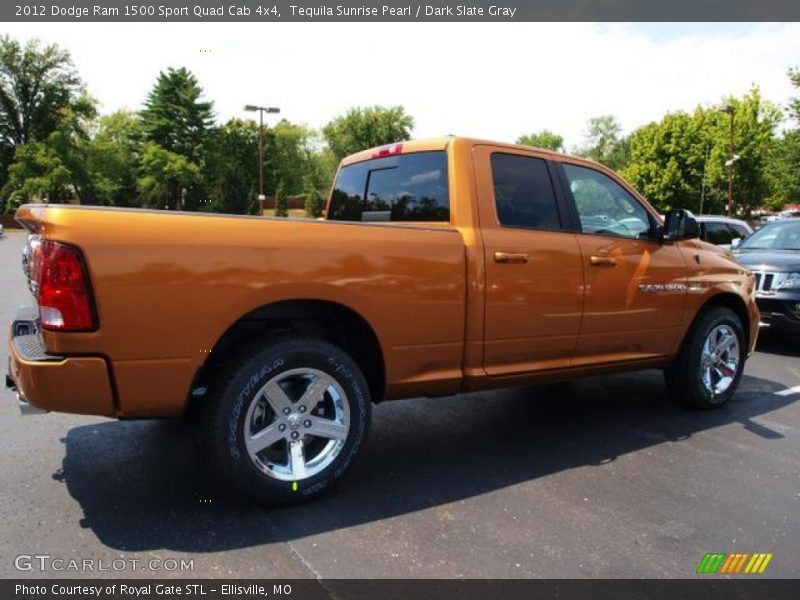 Tequila Sunrise Pearl / Dark Slate Gray 2012 Dodge Ram 1500 Sport Quad Cab 4x4