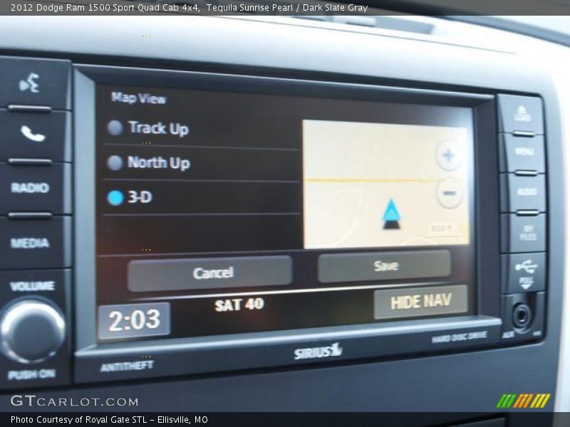 Tequila Sunrise Pearl / Dark Slate Gray 2012 Dodge Ram 1500 Sport Quad Cab 4x4