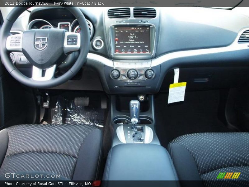 Ivory White Tri-Coat / Black 2012 Dodge Journey SXT