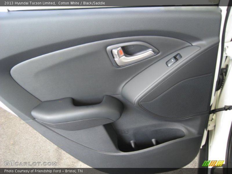 Cotton White / Black/Saddle 2013 Hyundai Tucson Limited