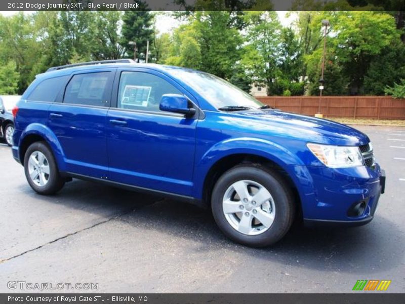Blue Pearl / Black 2012 Dodge Journey SXT