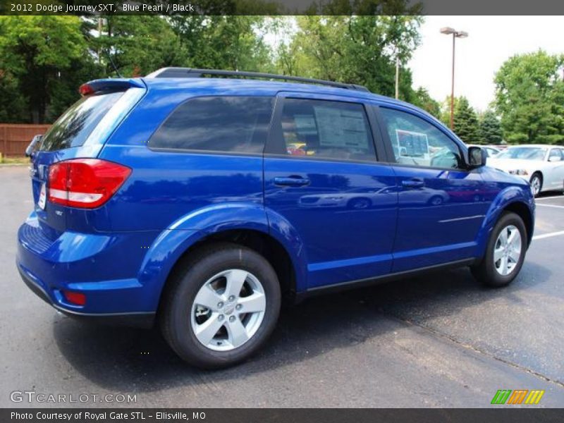Blue Pearl / Black 2012 Dodge Journey SXT