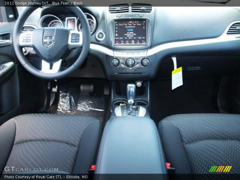 Blue Pearl / Black 2012 Dodge Journey SXT