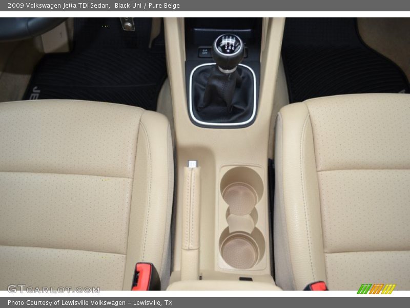 Black Uni / Pure Beige 2009 Volkswagen Jetta TDI Sedan