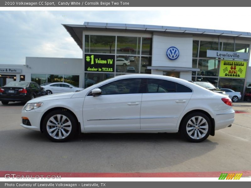 Candy White / Cornsilk Beige Two Tone 2010 Volkswagen CC Sport