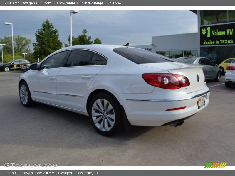 Candy White / Cornsilk Beige Two Tone 2010 Volkswagen CC Sport