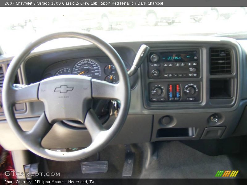 Sport Red Metallic / Dark Charcoal 2007 Chevrolet Silverado 1500 Classic LS Crew Cab