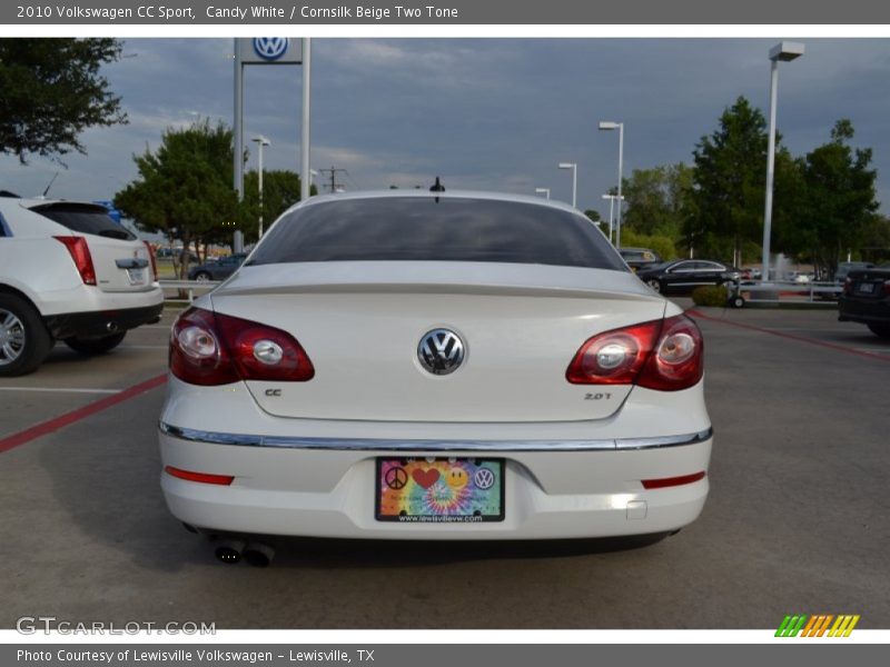 Candy White / Cornsilk Beige Two Tone 2010 Volkswagen CC Sport