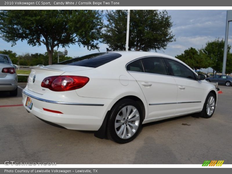 Candy White / Cornsilk Beige Two Tone 2010 Volkswagen CC Sport