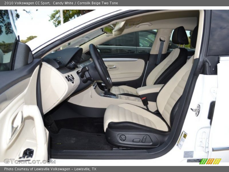 Candy White / Cornsilk Beige Two Tone 2010 Volkswagen CC Sport