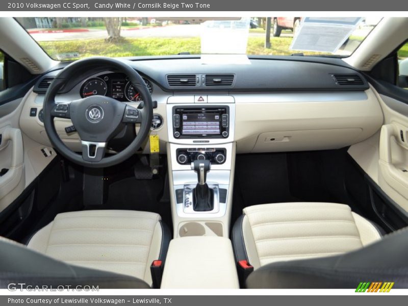 Candy White / Cornsilk Beige Two Tone 2010 Volkswagen CC Sport
