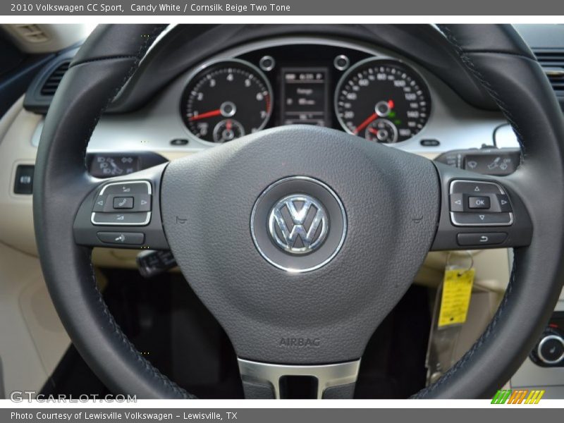 Candy White / Cornsilk Beige Two Tone 2010 Volkswagen CC Sport