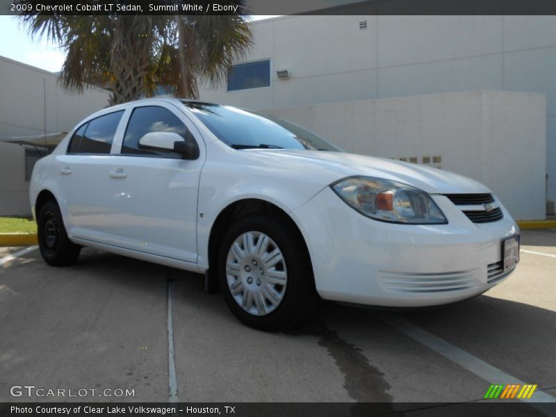 Summit White / Ebony 2009 Chevrolet Cobalt LT Sedan