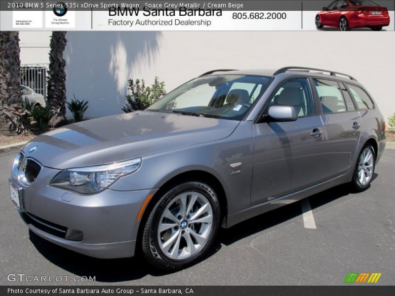 Space Grey Metallic / Cream Beige 2010 BMW 5 Series 535i xDrive Sports Wagon