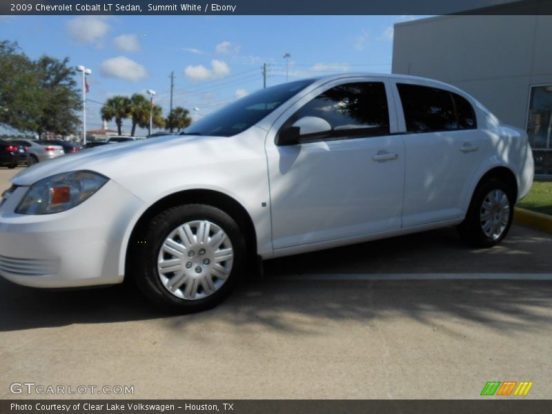 Summit White / Ebony 2009 Chevrolet Cobalt LT Sedan