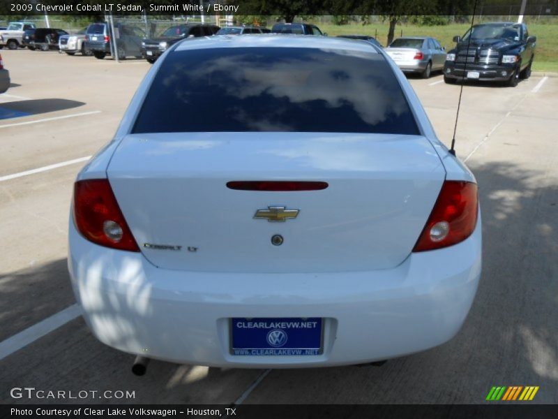 Summit White / Ebony 2009 Chevrolet Cobalt LT Sedan