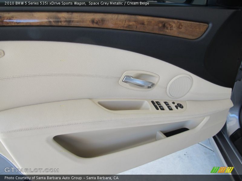 Space Grey Metallic / Cream Beige 2010 BMW 5 Series 535i xDrive Sports Wagon
