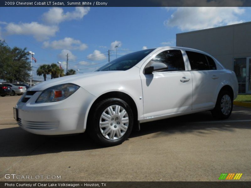 Summit White / Ebony 2009 Chevrolet Cobalt LT Sedan