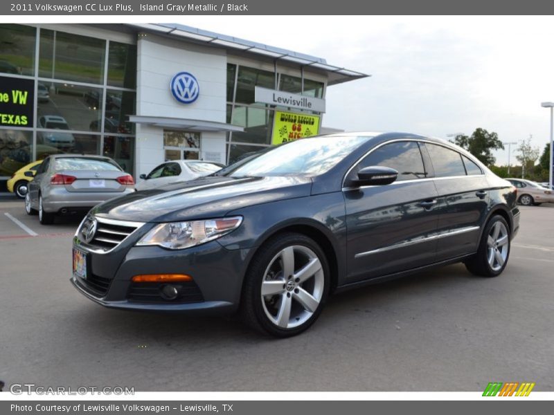 Island Gray Metallic / Black 2011 Volkswagen CC Lux Plus