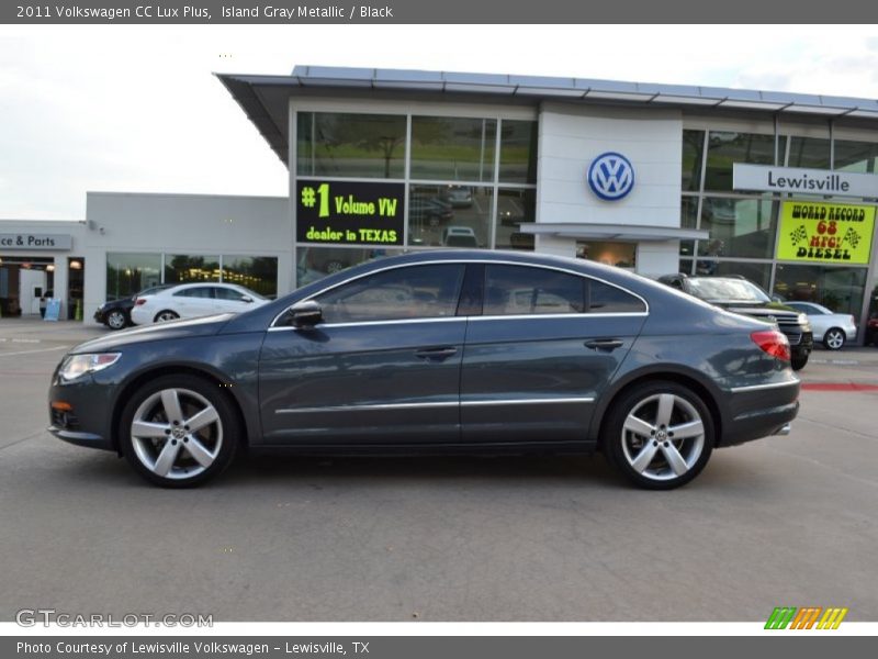Island Gray Metallic / Black 2011 Volkswagen CC Lux Plus