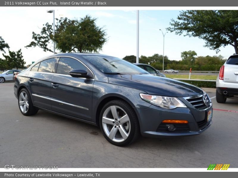 Island Gray Metallic / Black 2011 Volkswagen CC Lux Plus