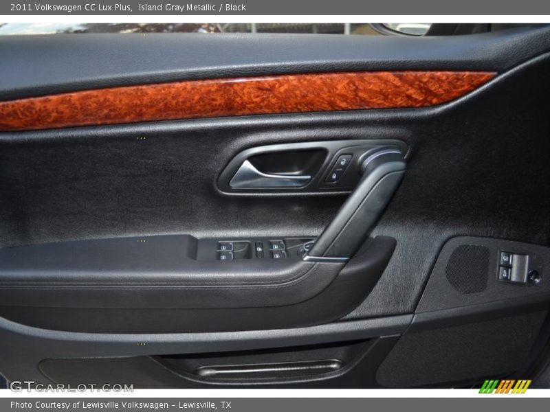 Island Gray Metallic / Black 2011 Volkswagen CC Lux Plus