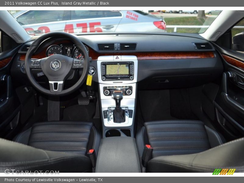 Island Gray Metallic / Black 2011 Volkswagen CC Lux Plus