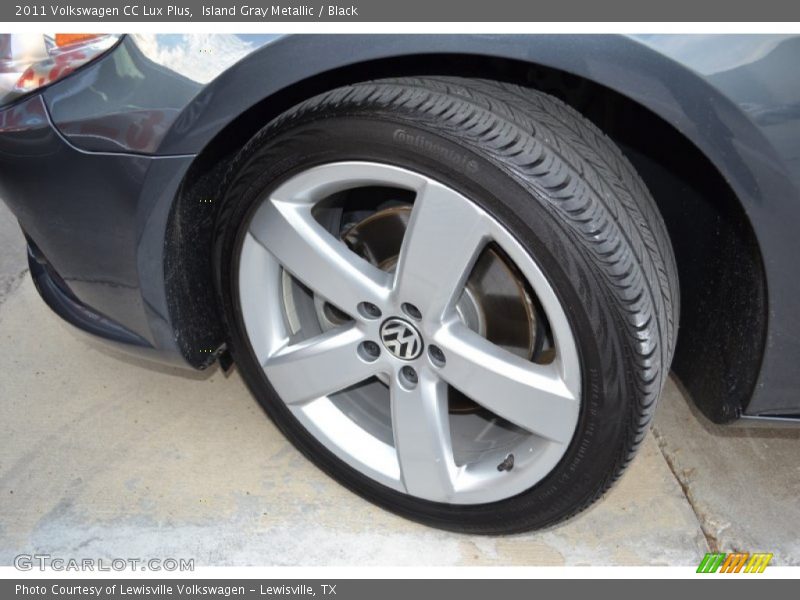 Island Gray Metallic / Black 2011 Volkswagen CC Lux Plus