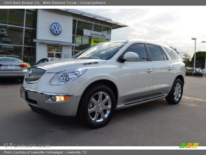 White Diamond Tricoat / Cocoa/Cashmere 2009 Buick Enclave CXL