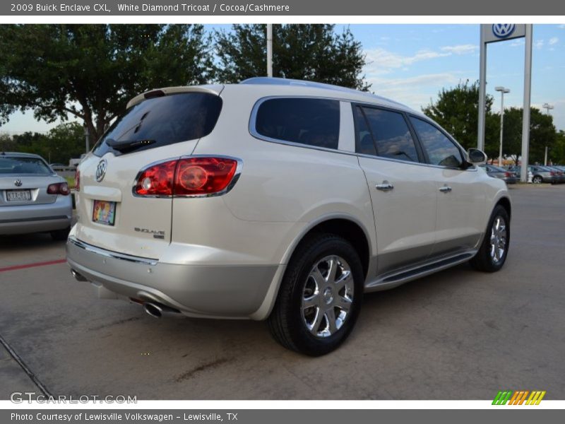 White Diamond Tricoat / Cocoa/Cashmere 2009 Buick Enclave CXL