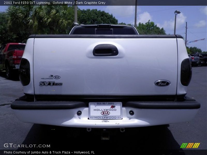Oxford White / Dark Graphite Grey 2003 Ford F150 SVT Lightning