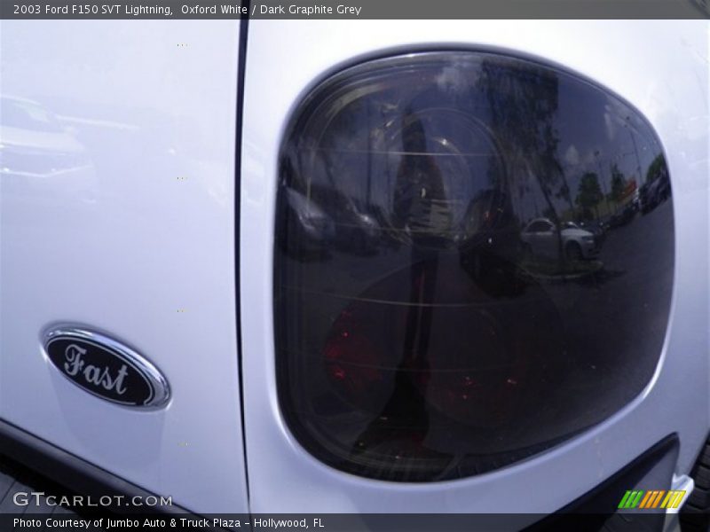 Oxford White / Dark Graphite Grey 2003 Ford F150 SVT Lightning