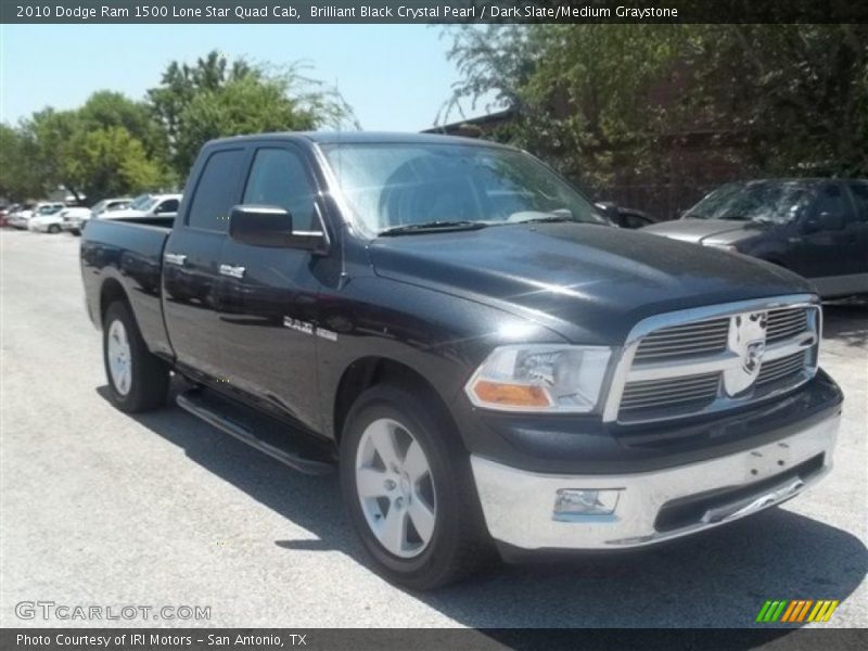 Brilliant Black Crystal Pearl / Dark Slate/Medium Graystone 2010 Dodge Ram 1500 Lone Star Quad Cab
