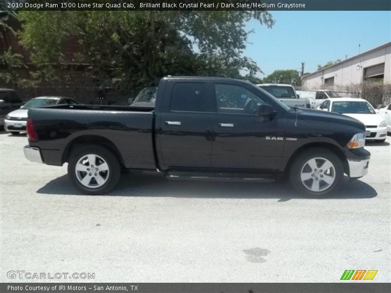 Brilliant Black Crystal Pearl / Dark Slate/Medium Graystone 2010 Dodge Ram 1500 Lone Star Quad Cab