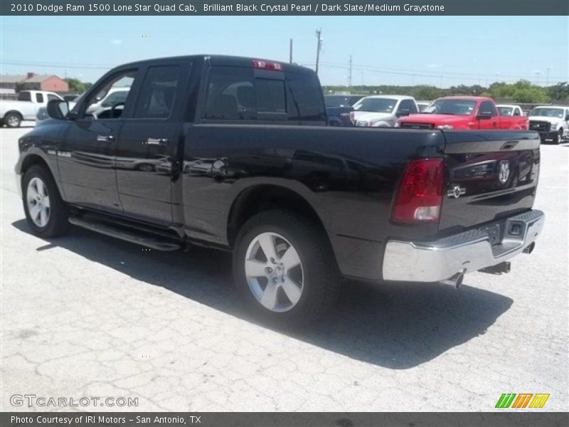 Brilliant Black Crystal Pearl / Dark Slate/Medium Graystone 2010 Dodge Ram 1500 Lone Star Quad Cab