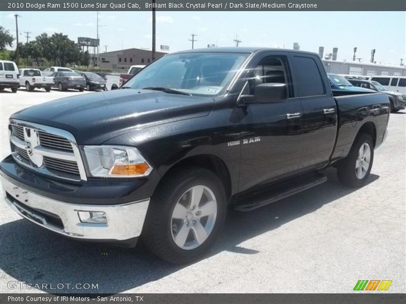 Brilliant Black Crystal Pearl / Dark Slate/Medium Graystone 2010 Dodge Ram 1500 Lone Star Quad Cab