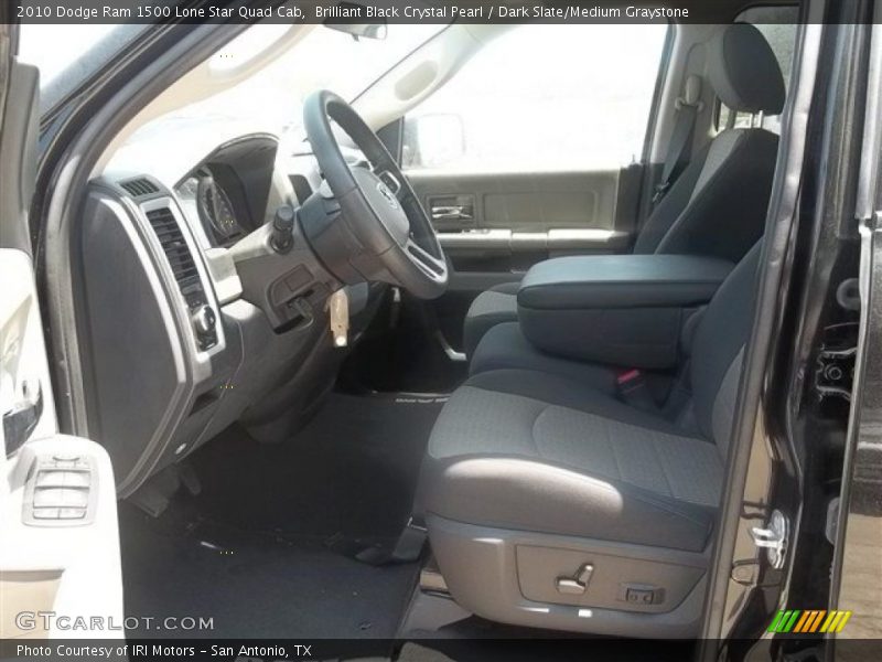Brilliant Black Crystal Pearl / Dark Slate/Medium Graystone 2010 Dodge Ram 1500 Lone Star Quad Cab