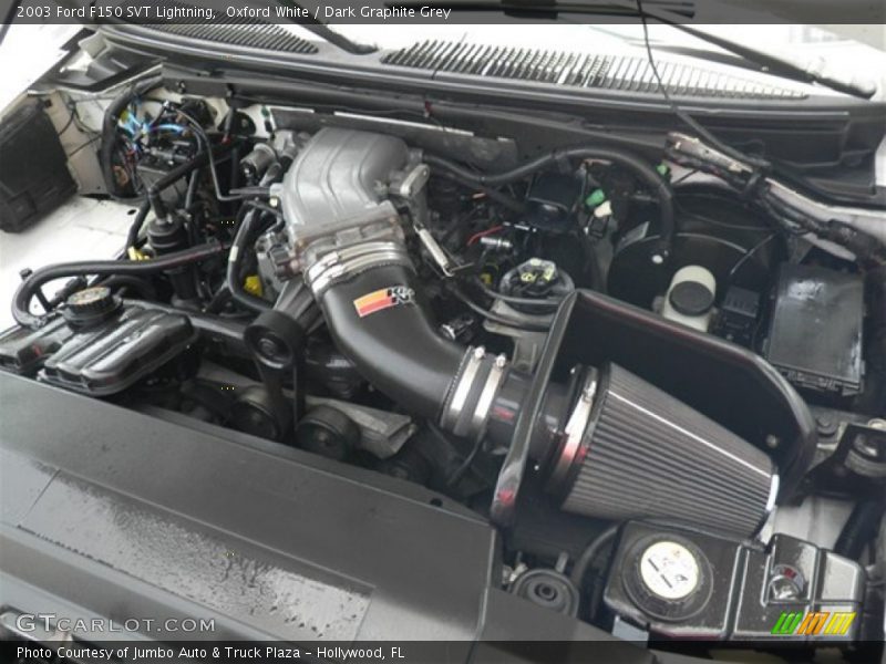Oxford White / Dark Graphite Grey 2003 Ford F150 SVT Lightning
