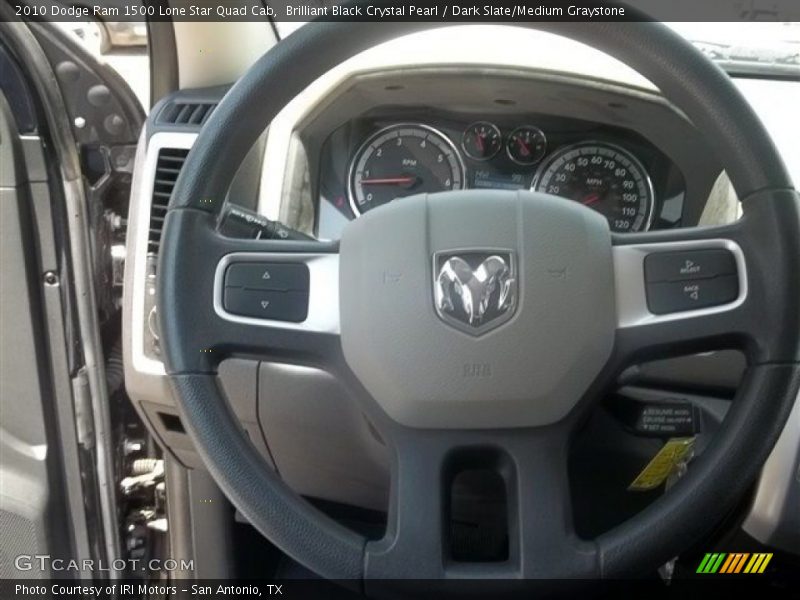 Brilliant Black Crystal Pearl / Dark Slate/Medium Graystone 2010 Dodge Ram 1500 Lone Star Quad Cab