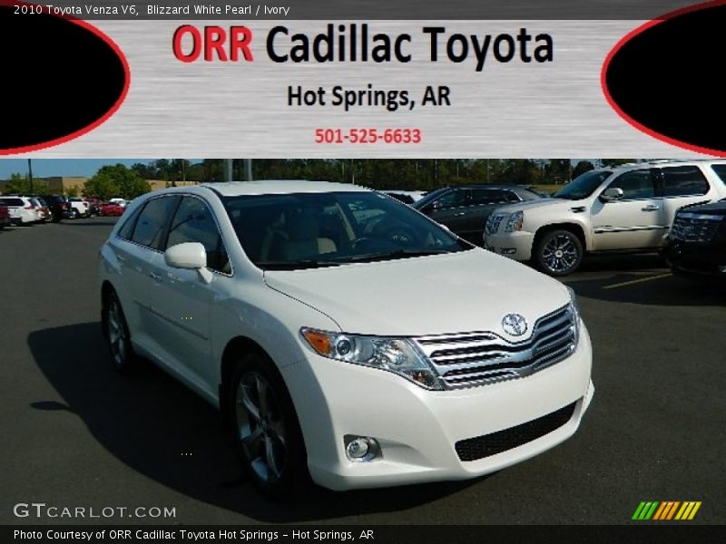 Blizzard White Pearl / Ivory 2010 Toyota Venza V6