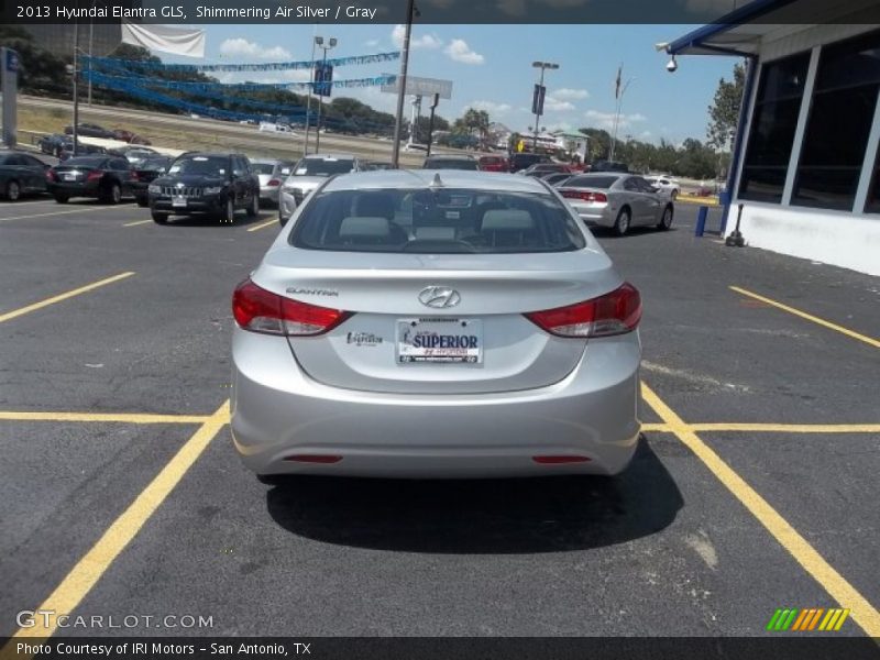 Shimmering Air Silver / Gray 2013 Hyundai Elantra GLS